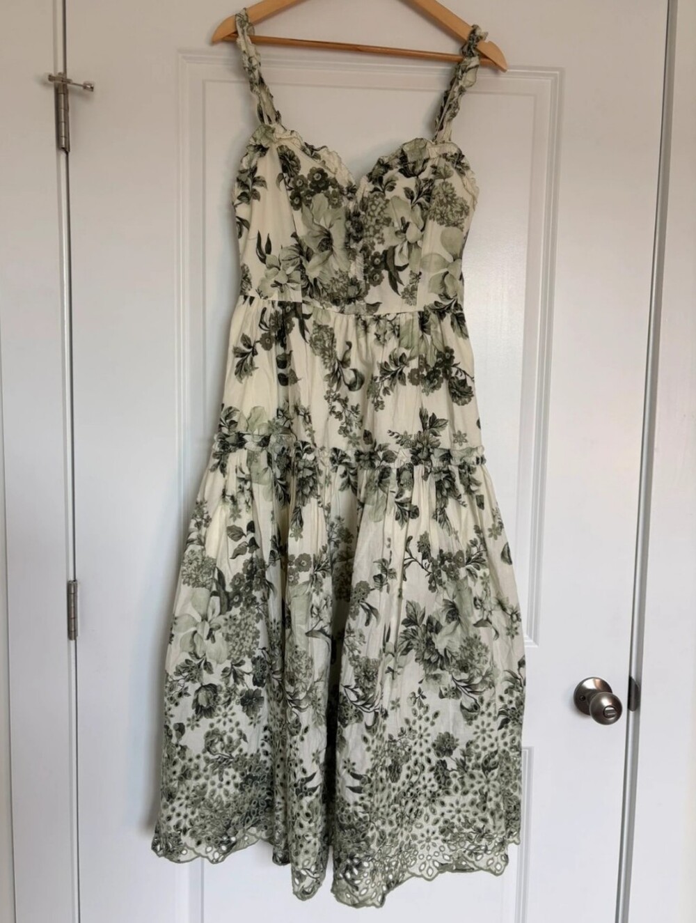 FLAWED! By Anthropologie Sweetheart A-line Midi Dress Size Small - Picture 6 of 10